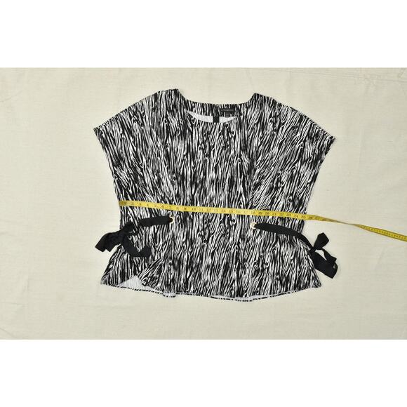 Lane Bryant Women's Plus Size 22/24 Zebra Print Tunic Top Crewneck Polyester - Picture 4 of 8